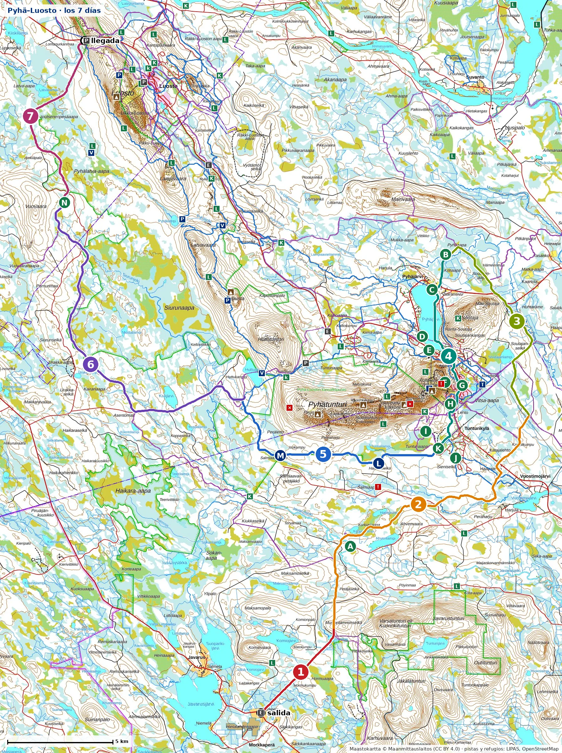 Plano general de Pyhä–Luosto